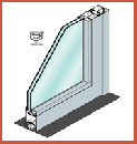 à double chambre d’isolation pour porte, fenêtre, accordéon et cloison  acier et inox. - DESCASYSTEM (JANSEN)